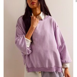 Free People Camden Sweatshirt Size Medium (runs drapey/oversized)
